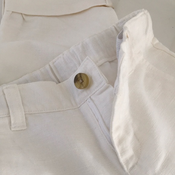 Boys Easter Janie & Jack Size 2T Spring Summer White Classic Cuffed Pants - Picture 7 of 8